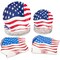 200 Piece 4th of July Party Supplies American Flag Plates and Napkins for Celebration, BBQ (Serves 24)